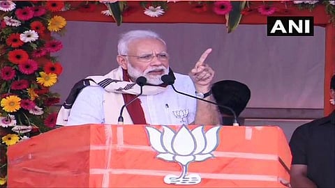 "விண்வெளியிலும் சவுகிதார்; தீவிரவாதிகள் உடலை பாக். இன்னும் கணக்கிடுகிறது: பிரதமர் மோடி பெருமிதம்