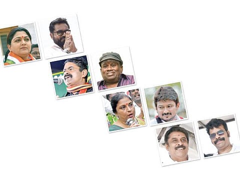தலைகாட்டும் நட்சத்திரங்கள்... களைகட்டும் பிரச்சாரம்