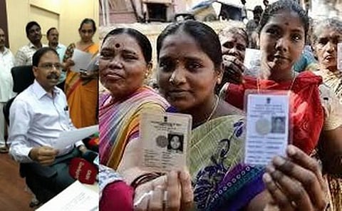 1 மணி நிலவரம் 18 சட்டமன்ற இடைத்தேர்தல் 42.9% வாக்குப்பதிவு: ஆம்பூர், அரூரில் 50% பதிவு