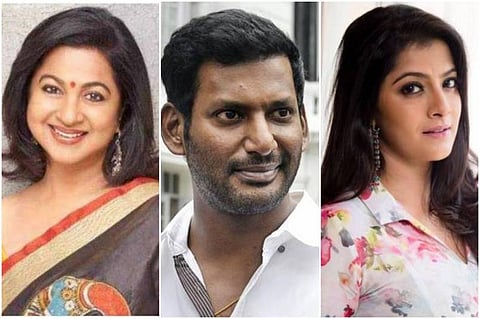 வீடியோ விளம்பர சர்ச்சை: ராதிகா - வரலட்சுமிக்கு விஷால் பதிலடி