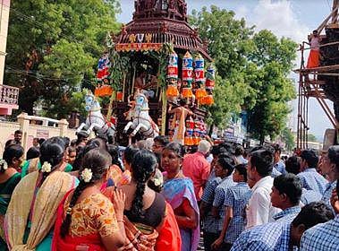 ஸ்ரீவில்லிபுத்தூரில் செப்பு தேரோட்டம் கோலாகலம்: கோவிந்தா, கோபாலா என கோஷமிட்டபடியே பக்தர்கள் ஆரவாரம்
