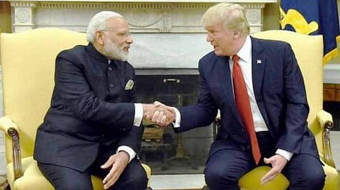 அதிபர் ட்ரம்ப், பிரதமர் மோடி : கோப்புப்படம்