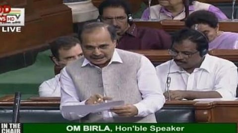 காஷ்மீர் எப்படி உள்நாட்டு விவகாரமாகும்?- மக்களவையில் ஆதிரஞ்சன் சவுத்திரி சரமாரி கேள்வி