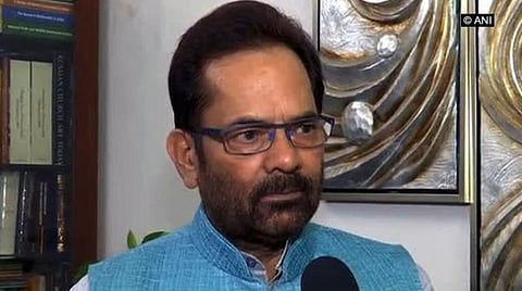 மத்திய அமைச்சர் முக்தர் அப்பாஸ் நக்வி : கோப்புப்படம்