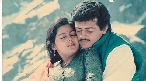'ஆசை’ அஜித் - சுவலட்சுமி (படம் : ஞானம்)