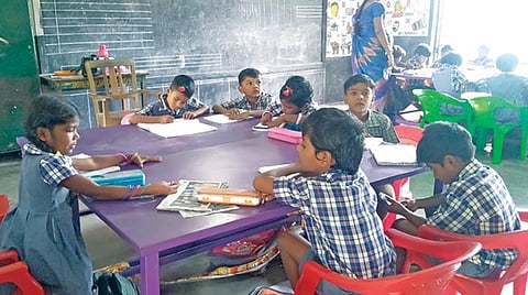 விழுப்புரம் அருகே நன்னாடு கிராமத்தில் தனியார் பள்ளிகளை மிஞ்சிய அரசு தொடக்கப் பள்ளி