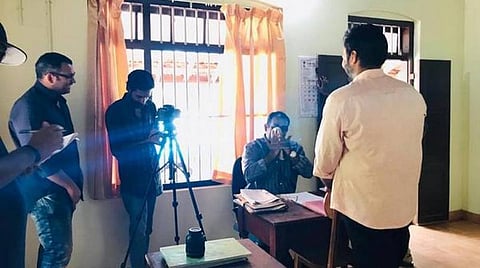 'எல்லாம் ஷெரியாக்கும்' குறும்படத்தின் படப்பிடிப்பில்...