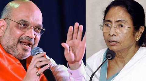 மத்திய உள்துறை அமைச்சர் அமித் ஷா, மே.வங்க  முதல்வர் மம்தா பானர்ஜி : கோப்புப்படம்