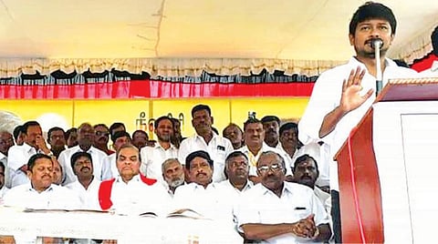 குன்னூரில் நடந்த திமுக உறுப்பினர் சேர்க்கை முகாமில் பேசிய இளைஞரணி செயலாளர் உதயநிதி ஸ்டாலின்.