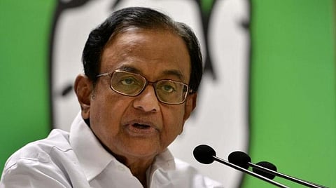 காங்கிரஸ் மூத்த தலைவர் ப.சிதம்பரம் : கோப்புப்படம்
