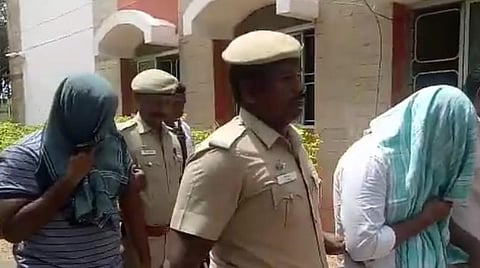 உதித் சூர்யா, தந்தை வெங்கடேஷ் தேனி மாவட்ட நீதிமன்றத்தில் ஆஜர்