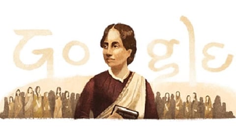 இந்தியாவின் முதல் பெண் பட்டதாரியான வங்கமொழிக் கவிஞர் காமினி ராய்க்கு கூகுள் டூடுல் கவுரவம்.