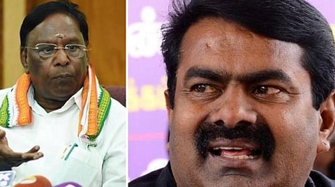நாராயணசாமி, சீமான்: கோப்புப்படம்