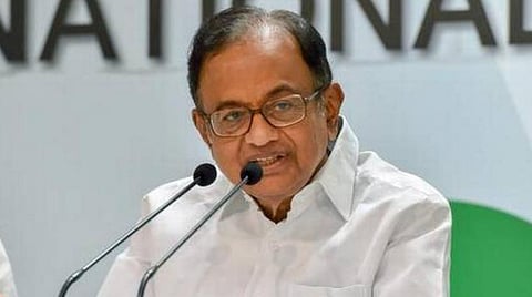 காங்கிரஸ் மூத்த தலைவர் ப.சிதம்பரம் : கோப்புப்படம்