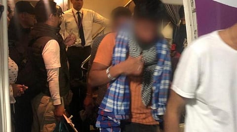 மெக்சிகோவில் இருந்து டெல்லி திரும்பிய இந்தியர்கள்- படம் ட்விட்டர்