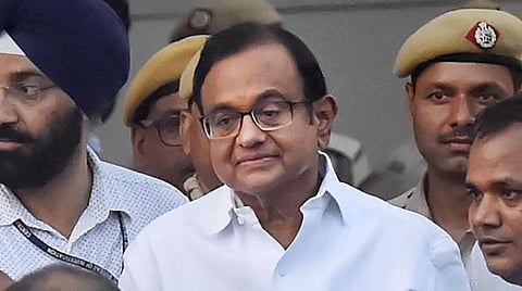 காங்கிரஸ் மூத்த தலைவர் ப.சிதம்பரம் : கோப்புப்படம்