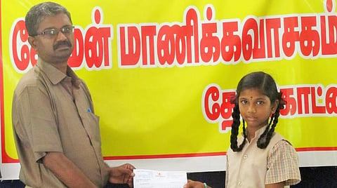 நம்பிக்கை அளித்த மாணவிக்கு இஸ்ரோ தலைவர் பாராட்டு