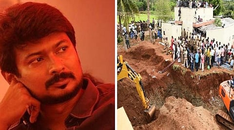 உதயநிதி - சுஜித்தை மீட்கும் பணி
