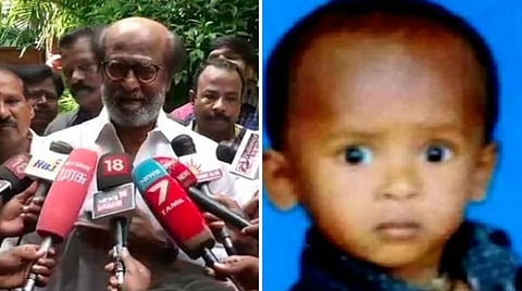 சுஜித் மரணம் வேதனையளிக்கிறது: நடிகர் ரஜினிகாந்த் இரங்கல் ட்வீட்