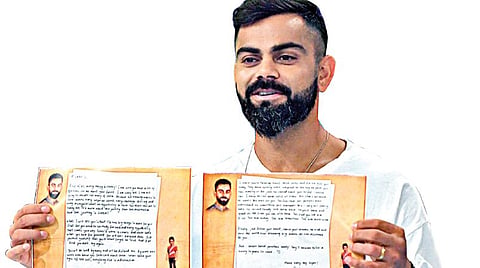நீ, நீயாக இரு, கனவை நோக்கிச் செல்: சிக்குவுக்கு விராட் கோலி எழுதிய மடல்