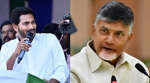 ஆந்திர முதல்வர் ஜெகன்மோகன் ரெட்டி, தெலங்கு தேசம் கட்சி தலைவர் சந்திரபாபு நாயுடு : கோப்புப்படம்