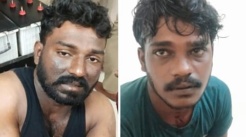 கைதான சேர்மராஜ் மற்றும் சதீஷ்குமார்.