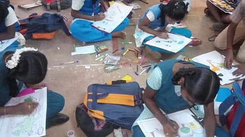 அரசு அருங்காட்சியகத்தில் மாணவர்களுக்கு ஓவிய போட்டி