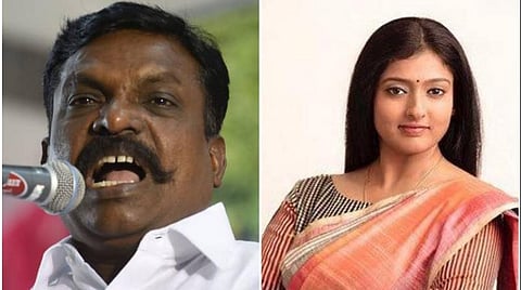 திருமாவளவன் குறித்து சர்ச்சைக் கருத்து: காயத்ரி ரகுராம் vs விசிக ட்விட்டரில் மோதல்