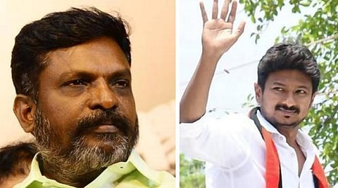 திருமாவளவன் - உதயநிதி: கோப்புப்படம்