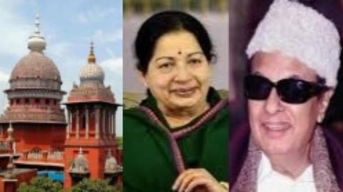 பொதுச்சாலையை ஆக்கிரமித்து எம்ஜிஆர், ஜெயலலிதா சிலை : அரசு பதிலளிக்க உயர் நீதிமன்றம் உத்தரவு