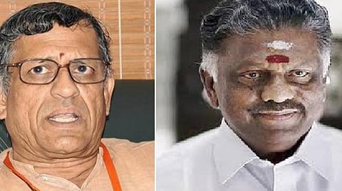 குருமூர்த்தி - ஓ.பன்னீர்செல்வம்: கோப்புப்படம்