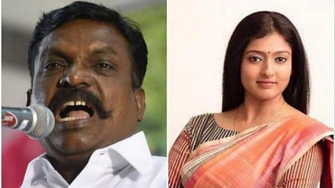 திருமாவளவனிடமிருந்து எந்தவொரு பதிலுமே இல்லை: காயத்ரி ரகுராம் கிண்டல் பதிவு