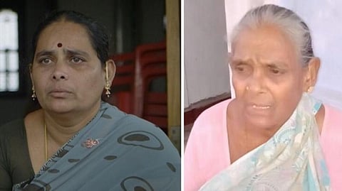 இடது கவுசல்யாவின் தாயார் அன்னலட்சுமி, வலது  பாட்டி கோதையம்மாள்