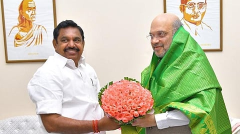 முதல்வர் பழனிசாமி - உள்துறை அமைச்சர் அமித் ஷா சந்திப்பு.