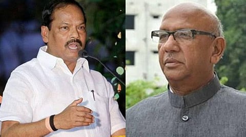 ஜார்க்கண்ட் முதல்வர் ரகுபர் தாஸ், சுயேட்சை வேட்பாளர் சரயு ராய் : படம்ஏஎன்ஐ
