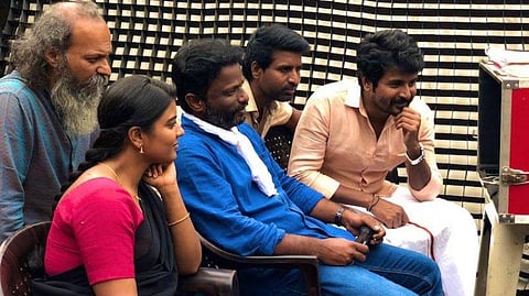 ’நம்ம வீட்டுப் பிள்ளை’ படப்பிடிப்பு தளத்தில்...