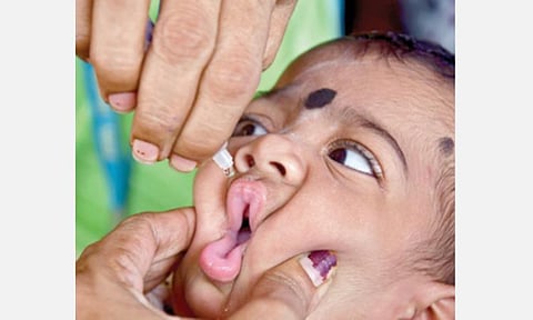 தமிழகத்தில் விடுபட்ட 4 லட்சம் குழந்தைகளுக்கு போலியோ சொட்டு மருந்து வழங்கும் பணி தீவிரம்