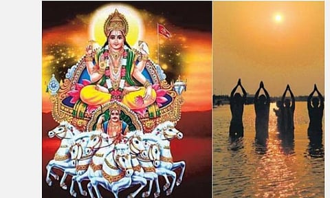 கோதுமை, செந்நிற ஆடை தானம்; எருக்க இலை குளியல்;  சுபிட்சமும் செல்வமும் நிச்சயம்! - ரதசப்தமி வழிபாடு