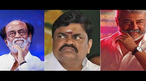 ரஜினி - அமைச்சர் ராஜேந்திர பாலாஜி - அஜித்: கோப்புப்படம்