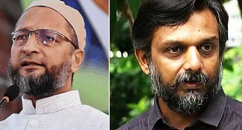 அசாதுதீன் ஓவைசி - திருமுருகன் காந்தி: கோப்புப்படம்