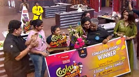 ’குக் வித் கோமாளி’ நிகழ்ச்சியின் வெற்றியாளராக வனிதா தேர்வு