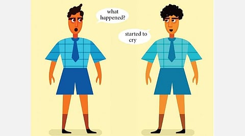 ஆங்கில உரையாடல் - அதிலென்ன தவறுகள்? - என்னை தம்பி பயமுறுத்திட்டான்!