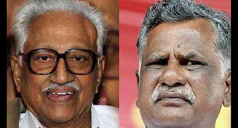 க.அன்பழகன் - இரா.முத்தரசன்: கோப்புப்படம்