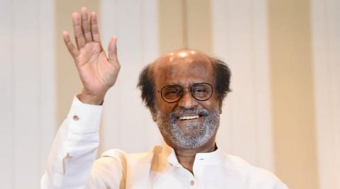 செய்தியாளர்கள் சந்திப்பில் ரஜினிகாந்த் | படம்: ம.பிரபு