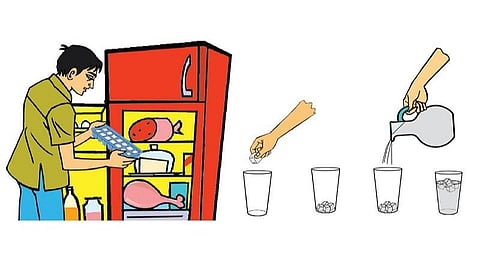 அறிவியல் மேஜிக்: ஐஸ் கட்டியைத் தூக்கும் உப்பு!