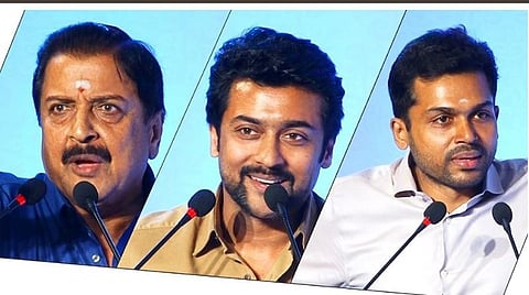 பெப்சி தொழிலாளர்களுக்கு சூர்யா குடும்பத்தினர் 10 லட்ச ரூபாய் நிதியுதவி