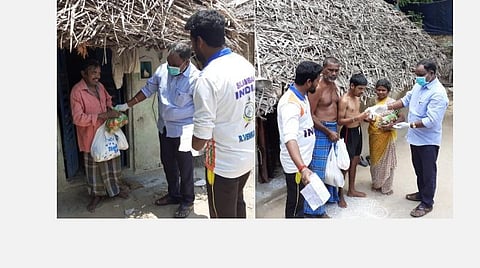 கரோனா களத்தில் கருணை முகங்கள் : 2 -  மாற்றுத்திறனாளிகளைத் தேடிச் சென்று உதவி! 