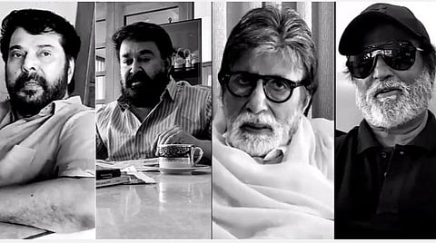 சமூக விலகல் குறித்த விழிப்புணர்வு: ரஜினி, அமிதாப் நடித்துள்ள ‘ஃபேமிலி’ குறும்படம் 