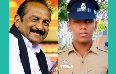 மங்காத மனிதநேயத்தின் மாண்பு; கர்ப்பிணிக்கு ரத்தம் கொடுத்த காவலருக்கு  வைகோ போனில் பாராட்டு