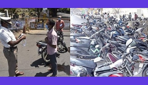 சென்னையில் 144 ஊரடங்கு விதி மீறல்: ஒரு மாதத்தில்  1,13,904 வழக்குகள், 45, 378 வாகனங்கள் பறிமுதல்